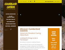 Tablet Screenshot of cumberlandcaverns.com